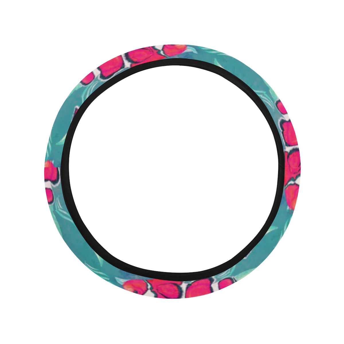 Clownfish Pattern Print Design 02 Steering Wheel Cover with Elastic Edge