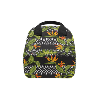 Bird Of Paradise Pattern Print Design BOP07 Insulated Lunch Bag