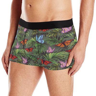 Monarch Butterfly Pattern Print Design 04 Men's Boxer Briefs