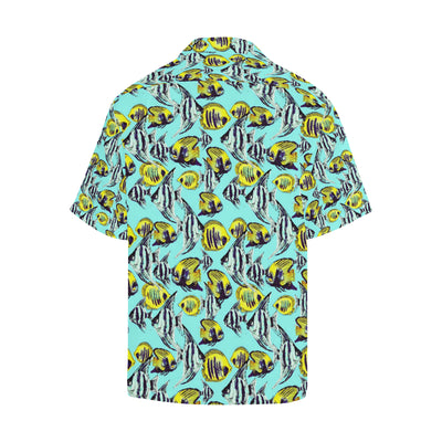 Angelfish Pattern Print Design 02 Men's Hawaiian Shirt