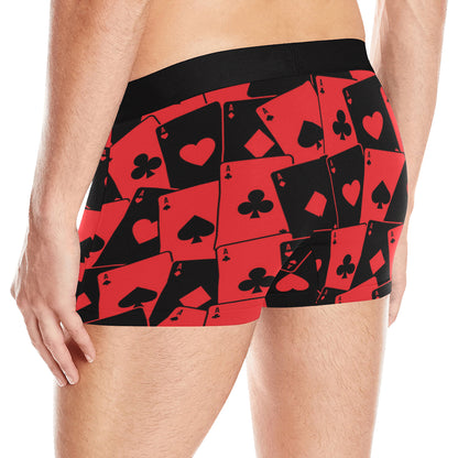 Poker Cards Pattern Print Design A01 Men's Boxer Briefs