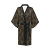 Buddha Pattern Print Design 03 Women's Short Kimono