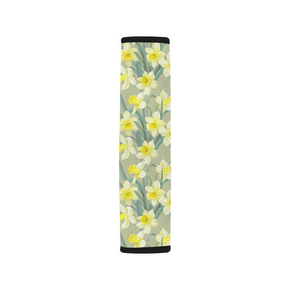 Daffodils Pattern Print Design DF01 Car Seat Belt Cover