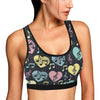 Music note Pattern Print Design A03 Sports Bra