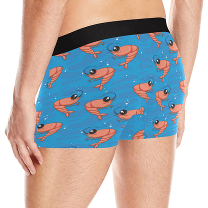 Prawn Cute Pattern Print Design 03 Men's Boxer Briefs