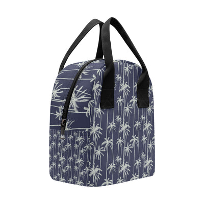 Palm Tree Pattern Print Design PT06 Insulated Lunch Bag
