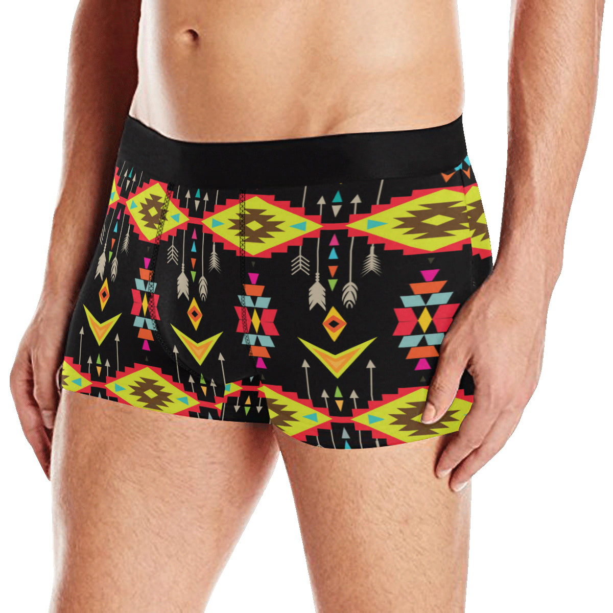 Native Pattern Print Design A05 Men's Boxer Briefs