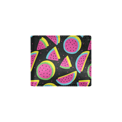 Watermelon Pattern Print Design WM07 Men's ID Card Wallet