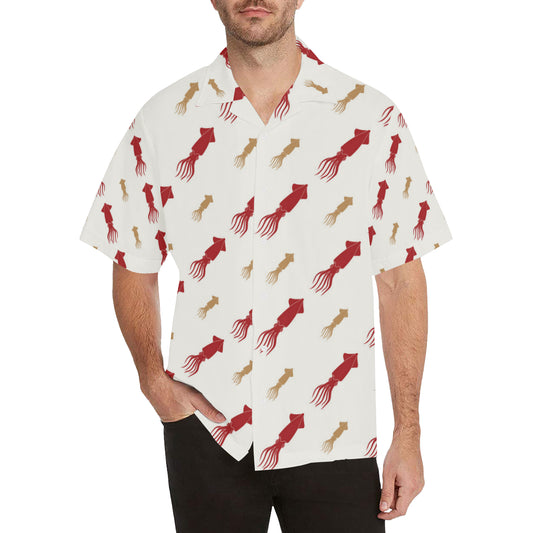 Giant Squid Pattern Print Design 01 Men's Hawaiian Shirt