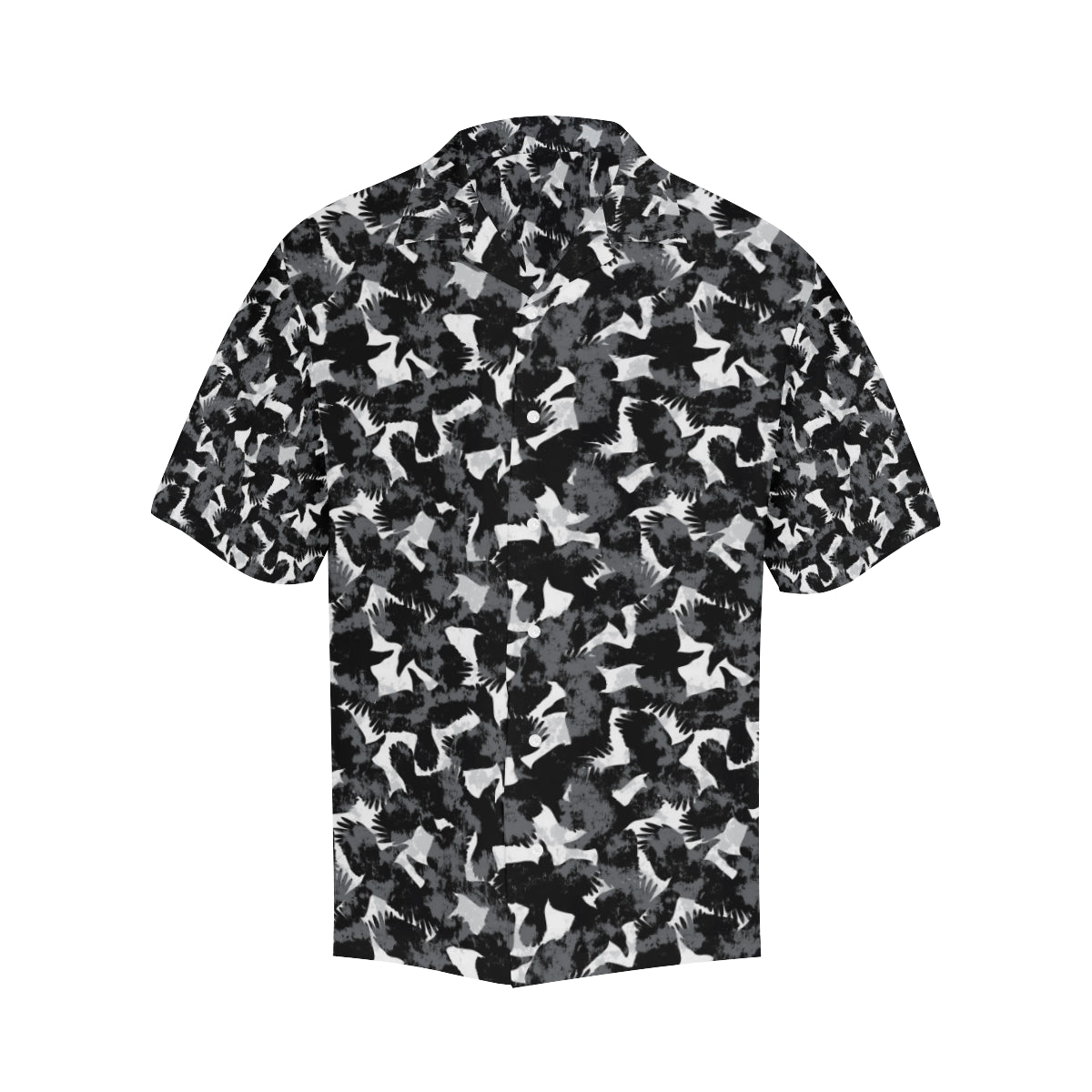 Crow Pattern Print Design 01 Men's Hawaiian Shirt