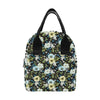 Anemone Pattern Print Design AM03 Insulated Lunch Bag