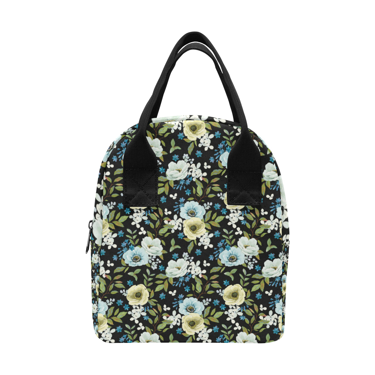 Anemone Pattern Print Design AM03 Insulated Lunch Bag