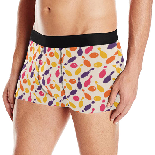 Bowling Pattern Print Design 06 Men's Boxer Briefs