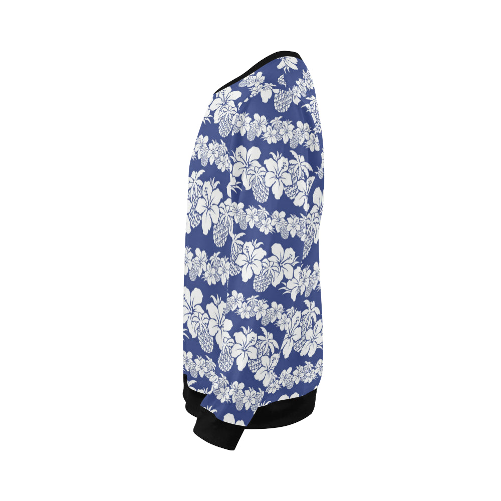 Hawaiian Themed Pattern Print Design H07 Men Long Sleeve Sweatshirt