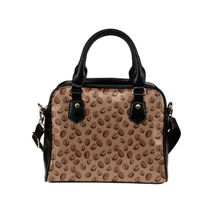 Coffee Pattern Print Design 07 Shoulder Handbag