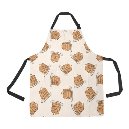 Pancake Pattern Print Design A01 Apron with Pocket