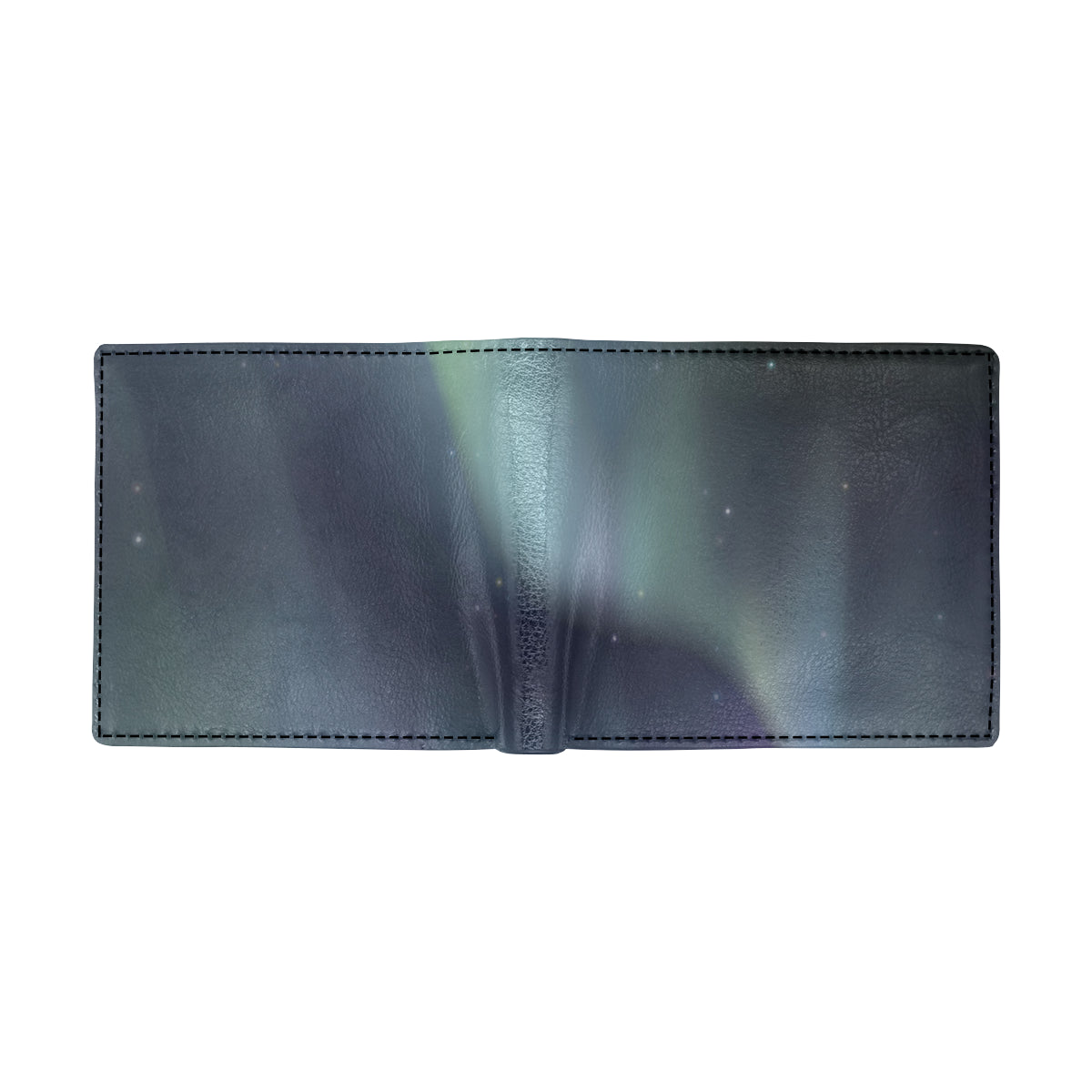 Aurora Borealis Pattern Print Design 01 Men's ID Card Wallet