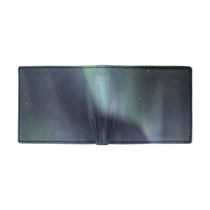Aurora Borealis Pattern Print Design 01 Men's ID Card Wallet