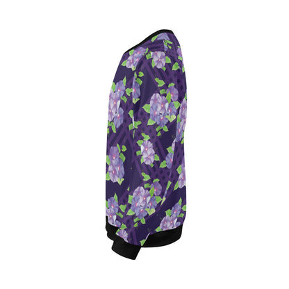 Morning Glory Pattern Print Design MG03 Men Long Sleeve Sweatshirt