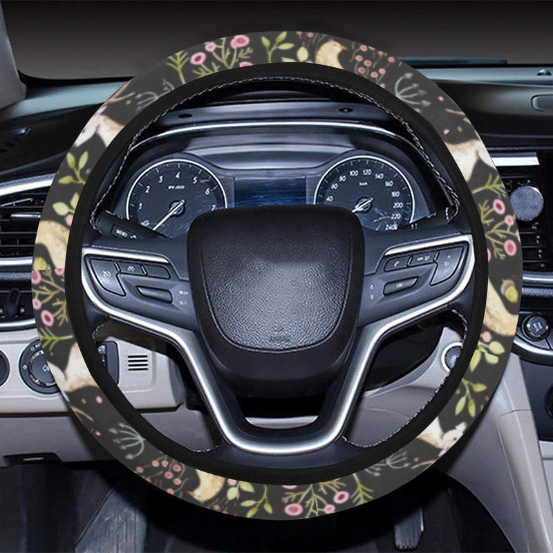 Deer Floral Jungle Steering Wheel Cover with Elastic Edge