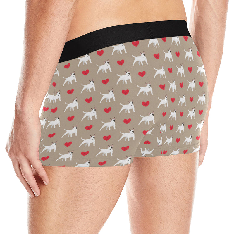 Bull Terriers Pattern Print Design 01 Men's Boxer Briefs