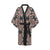 Medallion Pattern Print Design 01 Women's Short Kimono