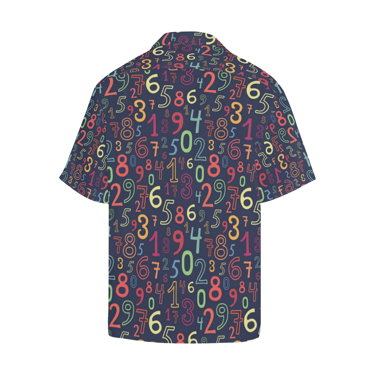 Number Pattern Print Design A01 Men's Hawaiian Shirt