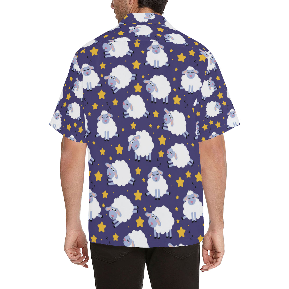 Sheep Pattern Print Design 03 Men's Hawaiian Shirt