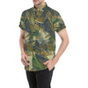 Military Camouflage Pattern Print Design 01 Men's Short Sleeve Button Up Shirt