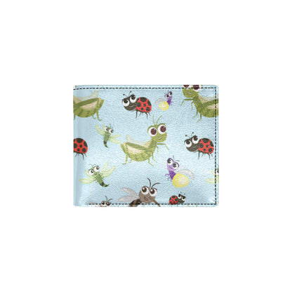 Ladybug Pattern Print Design 01 Men's ID Card Wallet