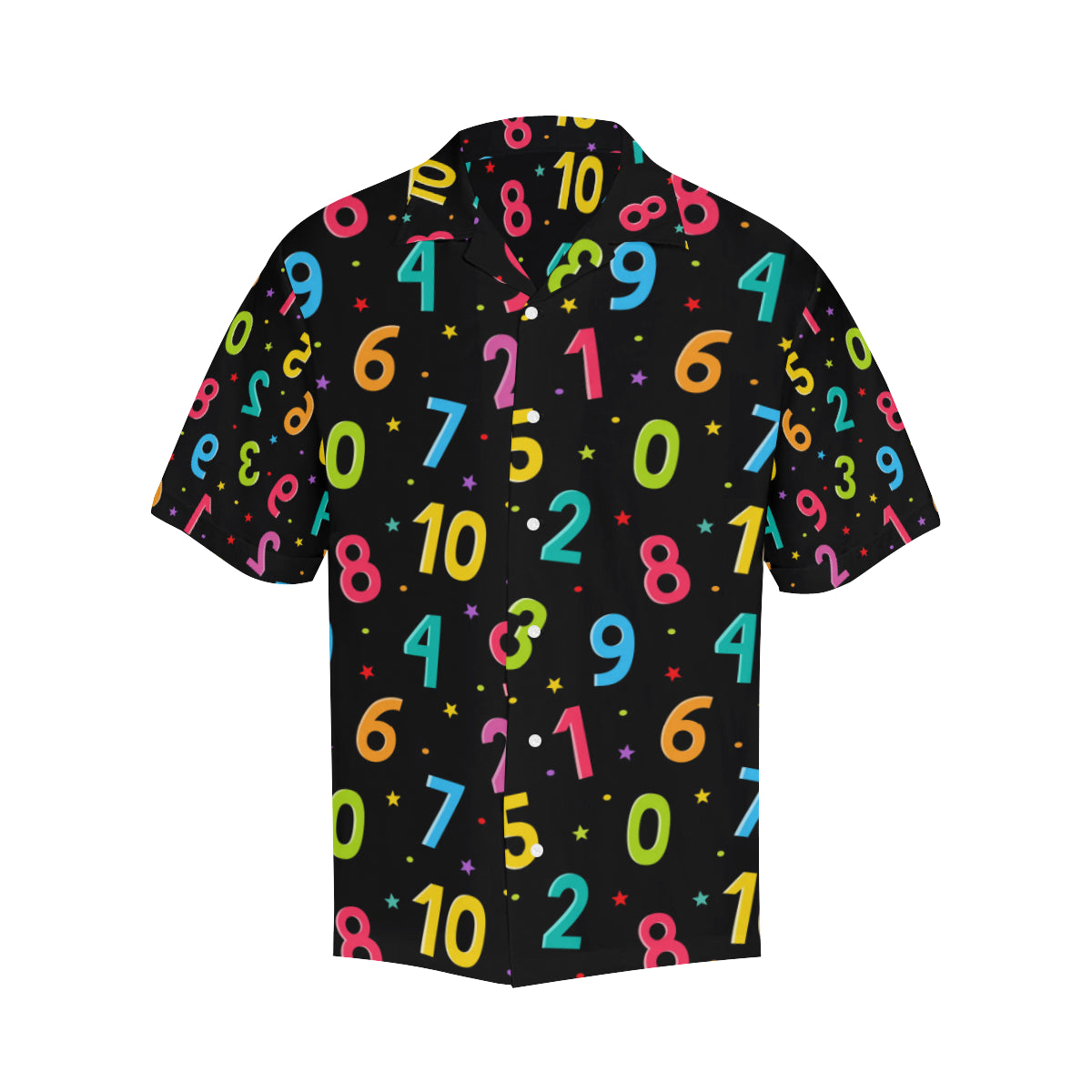Number Pattern Print Design A04 Men's Hawaiian Shirt