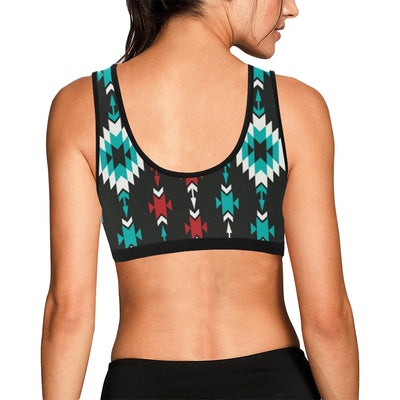 Native Pattern Print Design A08 Sports Bra