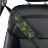 Peacock Feather Pattern Print Design A03 Car Seat Belt Cover