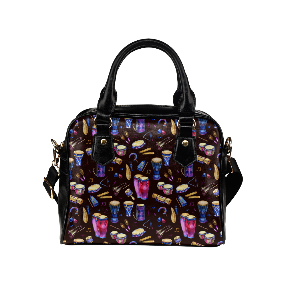 Percussion Neon Pattern Print Design 04 Shoulder Handbag