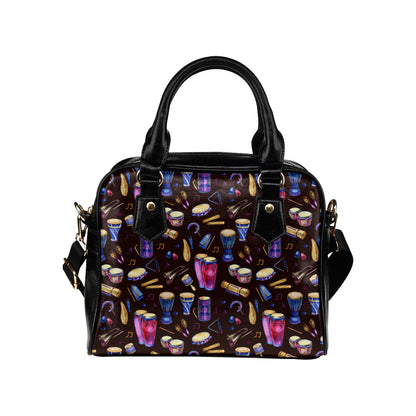 Percussion Neon Pattern Print Design 04 Shoulder Handbag