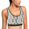 Aloha Hawaii Surfboard Pattern Print Design 02 Sports Bra