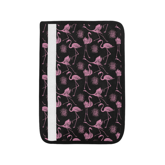 Flamingo Pink Print Pattern Car Seat Belt Cover