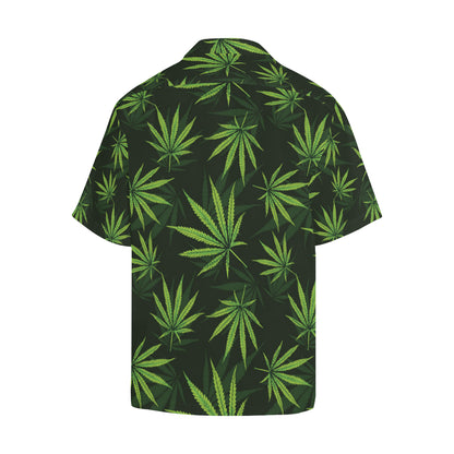 Pot Leaf Pattern Print Design A03 Men's Hawaiian Shirt