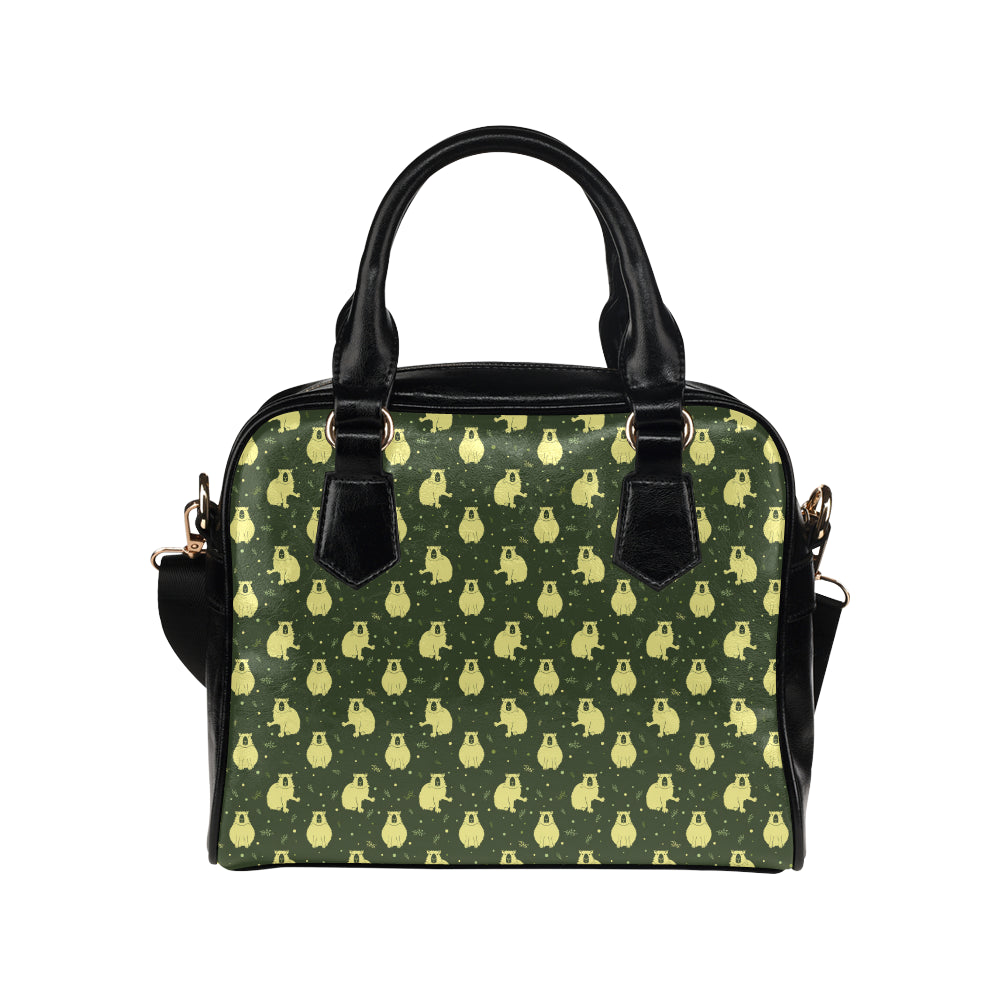 Capybara Pattern Print Design 03 Shoulder Handbag