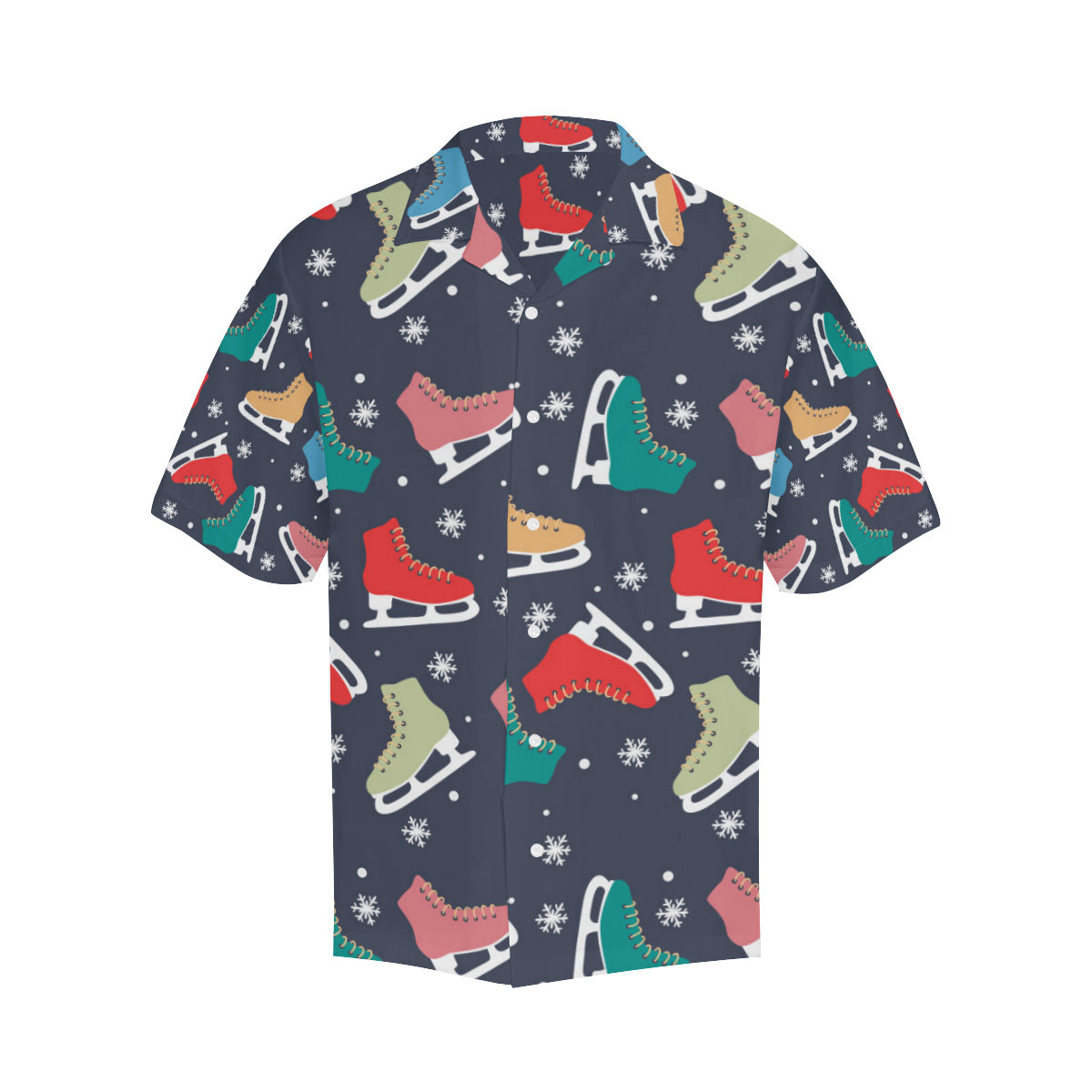 Ice Skate Pattern Print Design 04 Men's Hawaiian Shirt