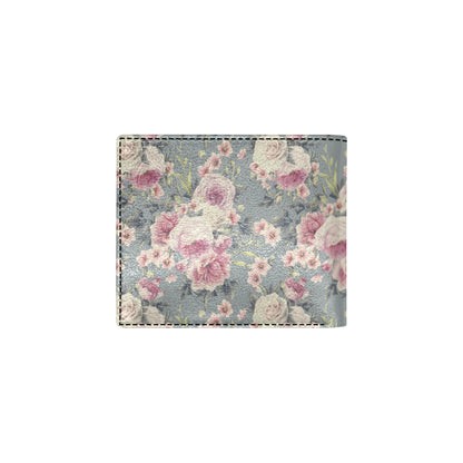 Peony Pattern Print Design PE05 Men's ID Card Wallet