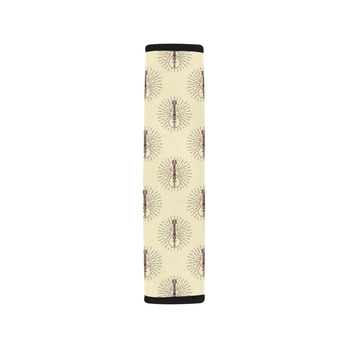 Mandolin Pattern Print Design 02 Car Seat Belt Cover
