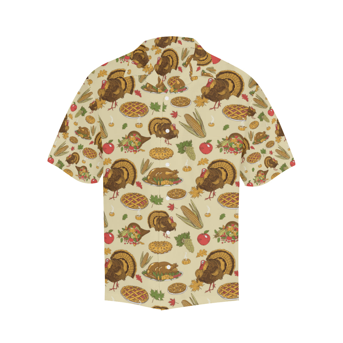 Turkey Pattern Print Design 02 Men's Hawaiian Shirt