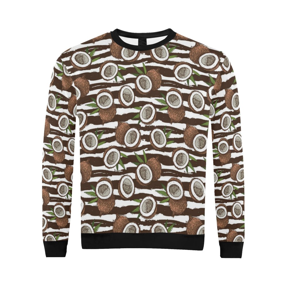 Coconut Pattern Print Design CN04 Men Long Sleeve Sweatshirt