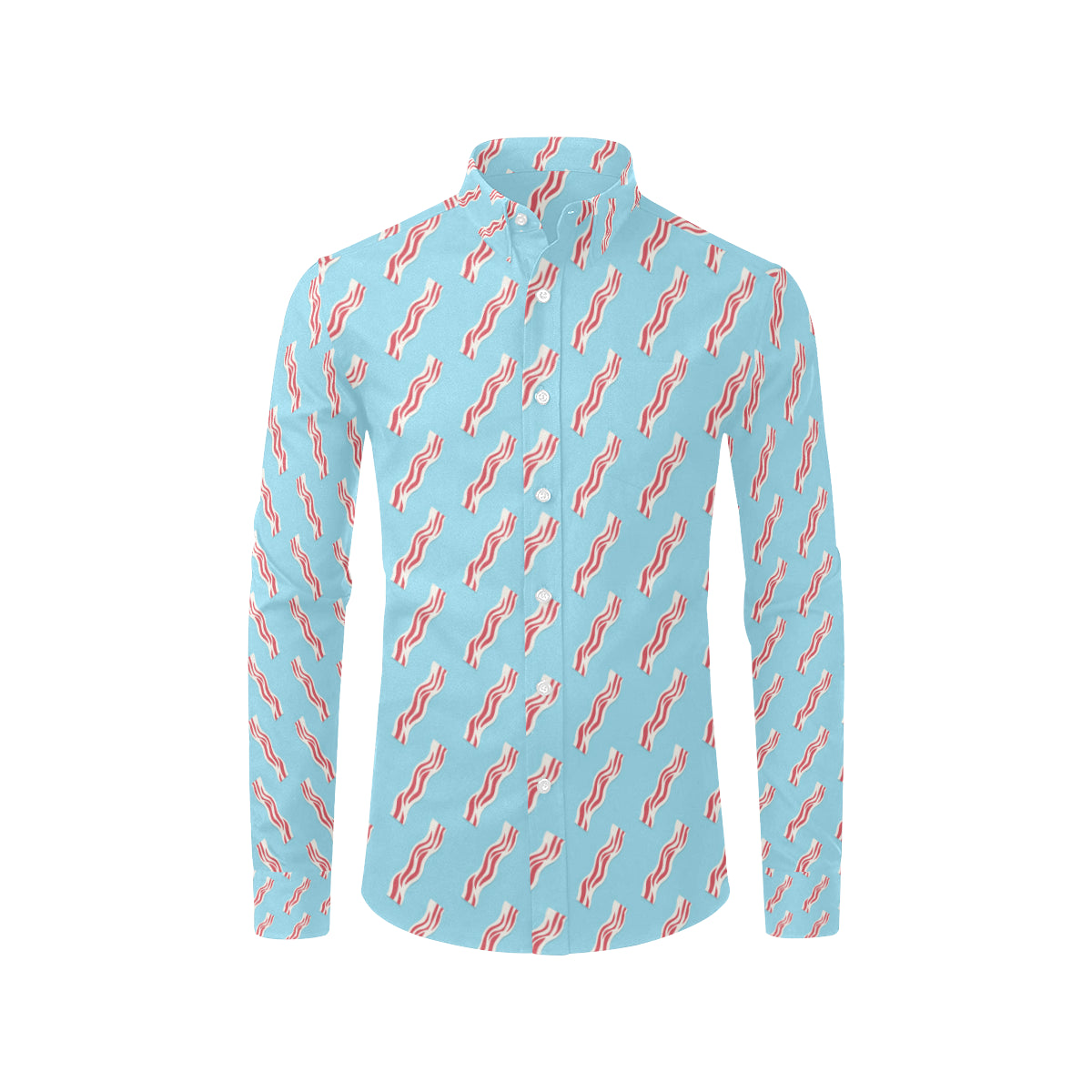 Bacon Pattern Print Design 03 Men's Long Sleeve Shirt