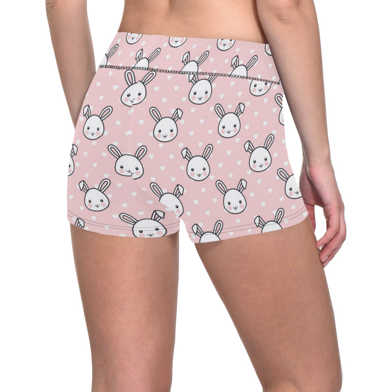 Rabbit Pattern Print Design RB02 Yoga Shorts