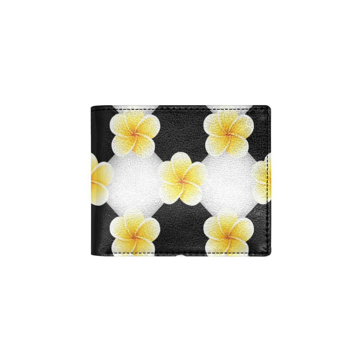 Plumeria Pattern Print Design A04 Men's ID Card Wallet