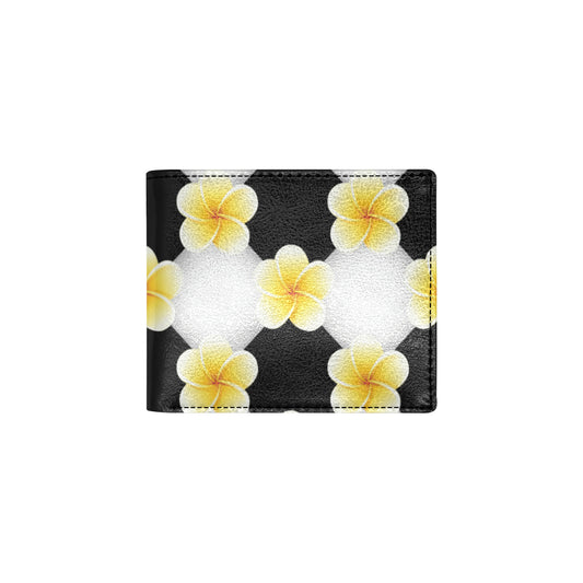 Plumeria Pattern Print Design A04 Men's ID Card Wallet