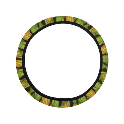 Agricultural Corn cob Print Steering Wheel Cover with Elastic Edge