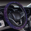 Zodiac Galaxy Design Print Steering Wheel Cover with Elastic Edge